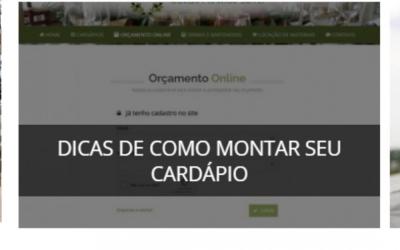 DICAS DE COMO MONTAR SEU CARDAPIO