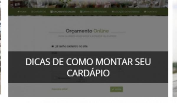 DICAS DE COMO MONTAR SEU CARDAPIO